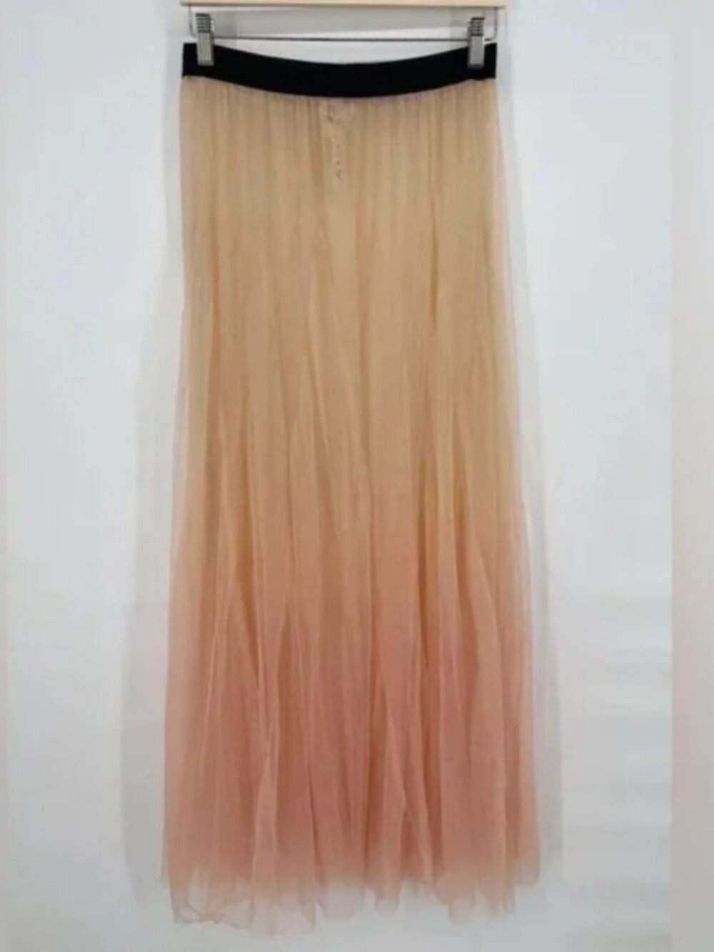 Free People FP One Rhea Tulle Maxi Skirt – Sunset Ombre – Size Large - Picture 2 of 16